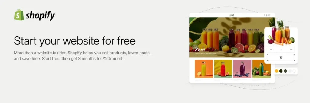 Shopify website builder