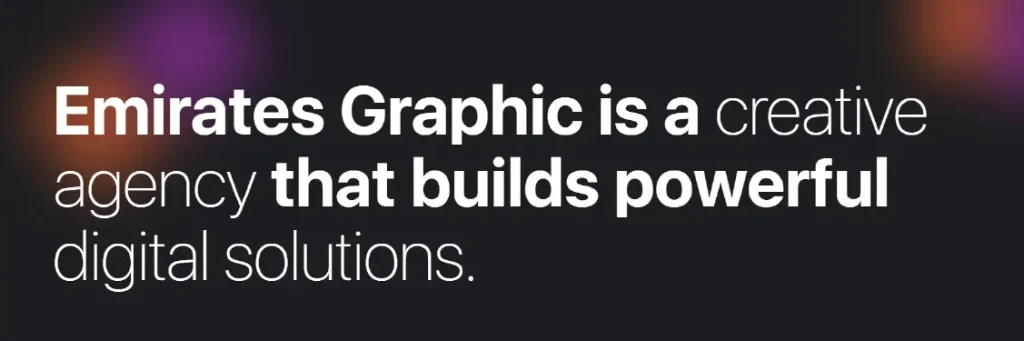 emirates graphic - web development abu dhabi