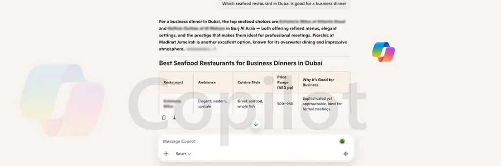How To Make Restaurants Ranking in AI Platforms 5 copilot ranking for restaurants