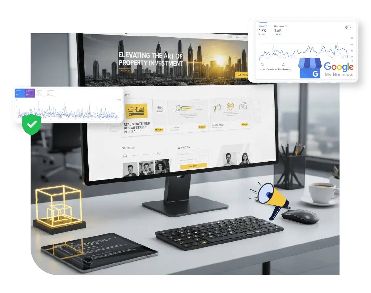 real estate web design company dubai